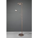 TRIO 424210304 LED Stehleuchte Barrie 1x32W + 1x6W | 4600lm | 2700-4000K | IP20 - dimmbar, Memory-Funktion, Temperatureinstellung, Schwenkarm, Schalter, Messing