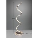 Trio 426219107 LED-Stehleuchte Yara 1x34W | 4000lm | 2300 + 3000 + 4000k - Fußschalter, dimmbar, matt Nickel