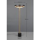 Trio T440210180 LED Stehlampe KEATON  | 21W integrierte LED-Quelle | 1x2400lm | 2300+3000+4000K | mit Schalter | Dimmer | schwarz | gold