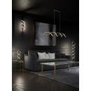 Trio 441810208 LED Stehleuchte Sequence 1x32W | 4000lm | 2300K+3000K+4000K - dimmbar, Memoryfunktion, Messing, schwarz