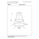 Lucide L464039230 LED Pendelleuchte VIDAL  | 92W integrierte LED-Quelle | 4160lm | 2700K