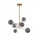 Lucide 46412/06/10 LED Hängende Deckenleuchte Alara 6x2w | G4 | 6x150lm | 2700K - Gold, Glas