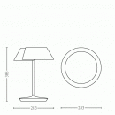 Philips 49023/31/P1 LED Tischlampe Nonagon 1x7W| 2700K