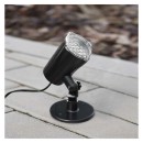 Emos DCPC04 LED Dekorativer Projektor - Schneeflocken 36W | IP44 - kaltes weiß, rotierendes Licht, schwarz