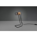 TRIO 504300132 Tischlampe Tosh 1x15W | E14 | IP20 - Kabelschalter, schwarz und braun