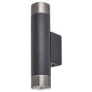 Rabalux 5073 Wandleuchte Zircon 2x5w | Gu10 - schwarz, Silber