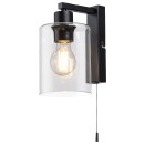 Rabalux 5077 Wandleuchte Miroslaw 1x40w | E27 - schwarz