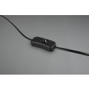 Trio 511100111 Tischlampe Hotel 1x60w | E27 - Kabelschalter, Matt-Nickel, Grau