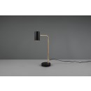 Trio 512400108 MARLEY 1X5W Tischlampe | GU10 - Netzschalter auf Körper, Messing, schwarz
