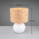 Trio T518990101 Tischlampe VINA  E27