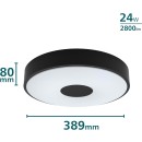 Philips 8720169301313 LED Deckenleuchte Coiner  | 24W integrierte LED-Quelle | 2800lm | 4000K