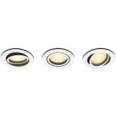 Philips Hue  8720169319936 LED Einbauleuchte Milliskin  | 3x4,2W GU10 | 3x400lm | 2200-6500K