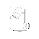 Rabalux 5243 Wandleuchte Egon 1x40w | E14 - weiß