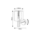 Rabalux 5248 Wandleuchte Donati 1x60w | E27 - Chrome