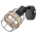 Rabalux 5281 Wandleuchte Indiana 1x25w | E14 - schwarz