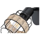Rabalux 5281 Wandleuchte Indiana 1x25w | E14 - schwarz