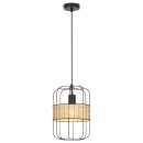 Rabalux 5283 Hängende Deckenleuchte Indiana 1x40w | E27 - schwarz