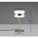 Trio 531410107 LED Tischlampe DIOS | 8W integrierte LED-Quelle | 950lm | 2300+3000+4000K | mit Schalter | Dimmer