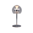 Trio T531610106 LED Tischlampe FLYNT  | 8W integrierte LED-Quelle | 1x880lm | 2300+3000+4000K | mit Schalter | Dimmer | chrom | klar