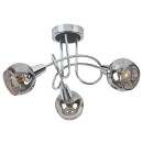 Rabalux 5348 Deckenleuchte Tamara 3x40w | E14 - Chrom, Rauchglas