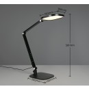Trio 535810132 LED Tischlampe SERVO | 14W integrierte LED-Quelle | 1400lm | 3000+4200+6500K | mit Schalter | Dimmer