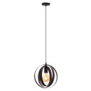 Rabaluux 5360 Pendel-Deckenleuchte Cortado 1x40W | E27 - schwarz