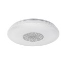 Rabalux 5364 LED-Deckenleuchte Ophelia 1x24W | 2000lm | 3000-6500K | RGB - dimmbar, Fernbedienung, Timer, Nachtlicht, Wi-Fi, Sterneneffekt, Chrom, Weiß