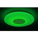 Rabalux 5364 LED-Deckenleuchte Ophelia 1x24W | 2000lm | 3000-6500K | RGB - dimmbar, Fernbedienung, Timer, Nachtlicht, Wi-Fi, Sterneneffekt, Chrom, Weiß