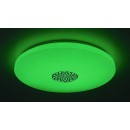 Rabalux 5365 LED-Deckenleuchte Ophelia 1x40W | 3200lm | 3000-6500K | RGB - dimmbar, Fernbedienung, Timer, Nachtlicht, Wi-Fi, Sterneneffekt, Chrom, Weiß