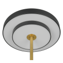 Trio T540210180 LED Tischlampe KEATON | 12W integrierte LED-Quelle | 1x1400lm | 2300+3000+4000K | mit Schalter | Dimmer | schwarz | gold