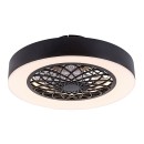 Rabalux 5419 LED-Deckenleuchte mit Ventilator Adonias 1x35W | 1600lm | 3000-6000K - Fernbedienung, einstellbare Lichttemperatur, Timer, dimmbar, schwarz