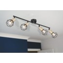 Globo 54802S-4AB Xara I 4x40W | E14 - schwarz, Messing