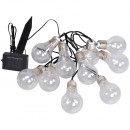 Globo 33708-10 LED Außen LED Solar-Lichterkette mit 10 Leuchtmitteln 10x0,3W | 3800K | IP44