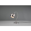 Trio 593300107 Fletcher Tischleuchte 1x20w | E14 - Flexibler Arm, Funktion 4Level Touch, Nickel