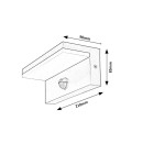 Rabalux 98077115 LED Außenwandleuchte Zaragoza  | 9W integrierte LED-Quelle | 800lm | 2700+4000K