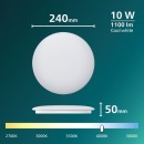 Philips 8721103068996 LED Deckenleuchte CL200 | 10W integrierte LED-Quelle | 1100lm | 4000K | weiß