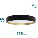Philips 8720169301337 LED Deckenleuchte Hanno | 24W integrierte LED-Quelle | 2700lm | 2700K