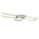Trio 620010408 LED-Deckeneinbauleuchte Irvine 1x60W | 7100lm | 3000K-6500K - dimmbar, Memoryfunktion, Nachtmodus, Fernbedienung, Messing