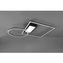 Trio 620510332 LED Deckenleuchte Downey 1x33w | SMD | 4600lm | 2700-6500K - einstellbar, Speicherfunktion, Beleuchtungstemperatureinstellung, dimmbar, Fernbedienung, matt schwarz