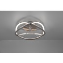 TRIO 621210107 LED Deckenleuchte Charivari 1x20W | 2500L | 3000K | IP20 - dimmbar - 3 Phasen, Nickel
