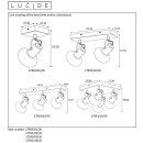 Lucide Spotleuchte 17993/02/30 Deckenleuchte Madee 2x25W | E14