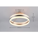 Trio 631410107 LED Deckenleuchte DIOS | 21W integrierte LED-Quelle | 2400lm | 2300+3000+4000K | Dimmer