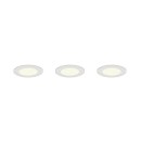 Trio 635110301 LED Set von Spotleuchten HIMAL | 4W integrierte LED-Quelle | 450lm | 2700-4000K