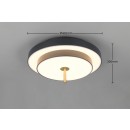 Trio T640210180 LED Deckenleuchte KEATON  | 34W integrierte LED-Quelle | 1x4000lm | 2300+3000+4000K | Trio - SwitchDimmer | schwarz | gold