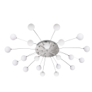 Trio 641412107 LED-Deckeneinbauleuchte Bullet 21x1,5W | 3570lm | 3000K - 3-Phasen-Dimmung, Nickel