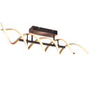 Trio 641810208 LED-Deckeneinbauleuchte Sequence 1x41W | 5000lm | 2300K+3000K+4000K - DIP-Schalter, 3-Phasen-Dimmung, schwarz, Messing
