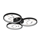 Trio 642110332 LED-Deckeneinbauleuchte Groovy 1x30W | 3600lm | 3000K - 3-Phasen-Dimmung, schwarz