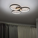Trio 642110332 LED-Deckeneinbauleuchte Groovy 1x30W | 3600lm | 3000K - 3-Phasen-Dimmung, schwarz