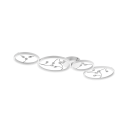 Trio 642110431 LED-Deckeneinbauleuchte Groovy 1x37W | 4800lm | 4000K - 3-Phasen-Dimmung, weiß