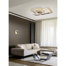 Trio 642910380 LED-Deckeneinbauleuchte Lugo 1x28W | 3400lm | 3000K - 3-Phasen-Dimmung, Schwarz, Gold